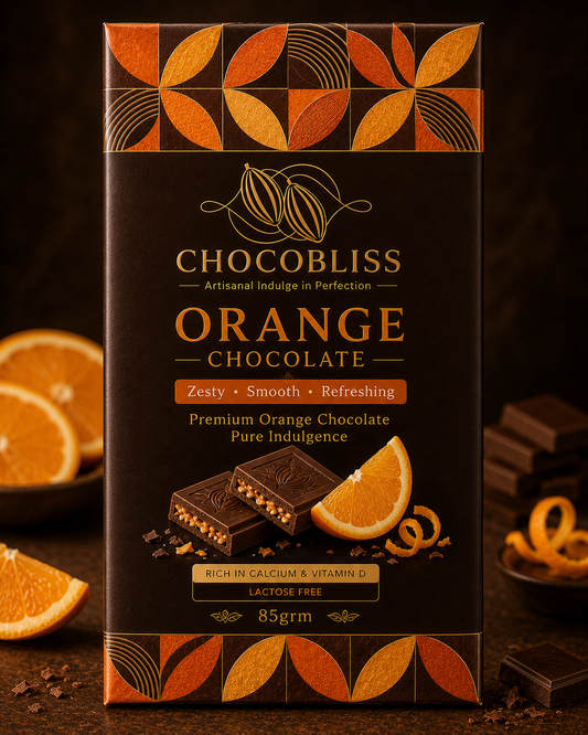 CHOCO BLISS ORANGE CHOCOLATE BAR 85Grm