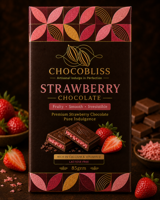CHOCO BLISS STRAWBERRY CHOCOLATE BAR 85Grm